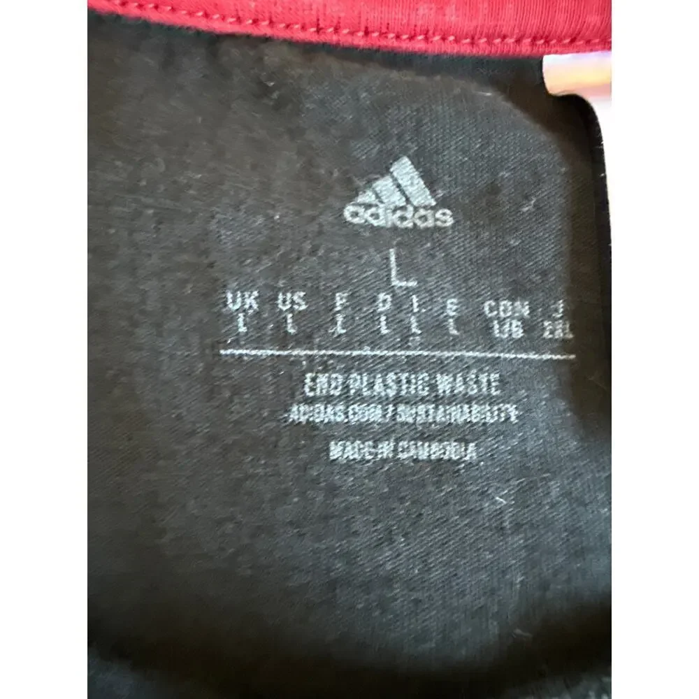 Adidas Fifa World Cup Qatar 2022 Graphic Tee Black- Size Large